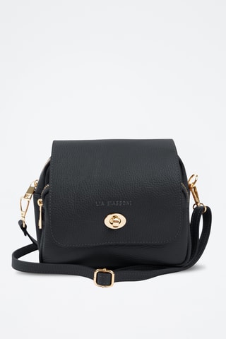 Sac bandoulière en cuir Raganello - Noir