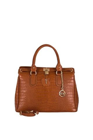 Borsa a mano in pelle Rezia - Marrone
