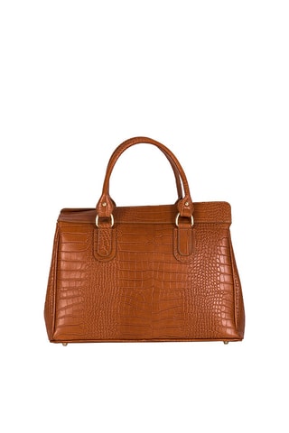 Borsa a mano in pelle Rezia - Marrone