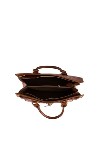 Borsa a mano in pelle Rezia - Marrone