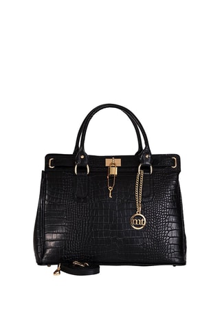Borsa a mano in pelle Rezia - Nero