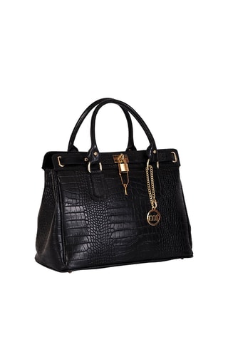 Borsa a mano in pelle Rezia - Nero