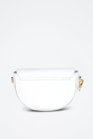 Borsa a tracolla in pelle Azario - Bianco