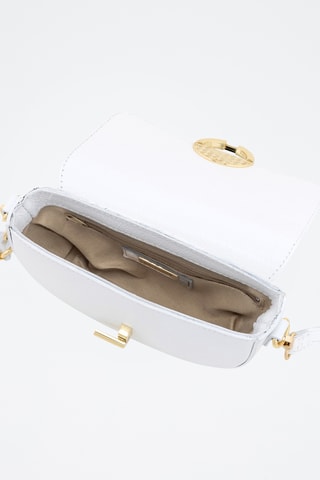 Borsa a tracolla in pelle Azario - Bianco
