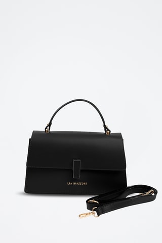 Borsa a mano in pelle  - Nero