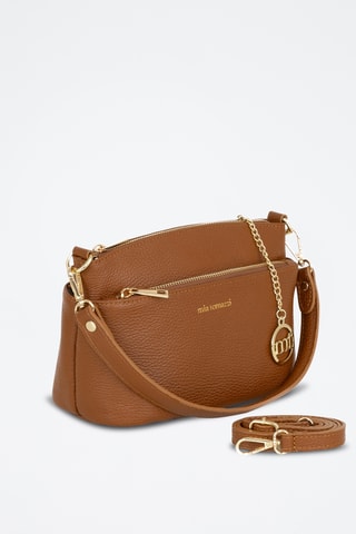 Borsa a tracolla in pelle Bardolino - Marrone