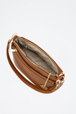 Borsa a tracolla in pelle Bardolino - Marrone