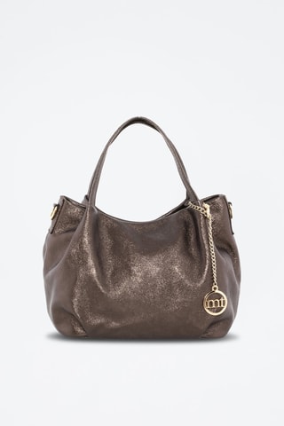 Borsa a mano in pelle Vigentino - Marrone