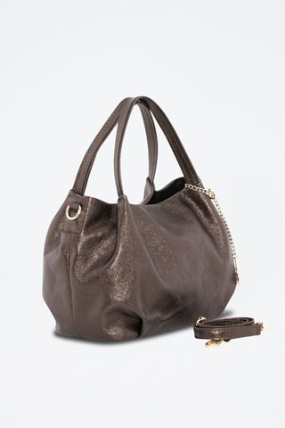 Borsa a mano in pelle Vigentino - Marrone