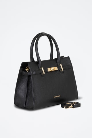 Borsa a mano in pelle Ventimiglia - Nero