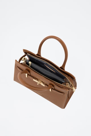 Borsa a mano in pelle Ventimiglia - Marrone