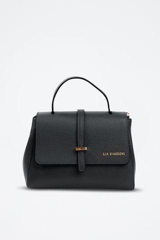 Borsa a mano in pelle - Nero