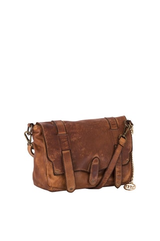Sac bandoulière en cuir Cinisello - Marron