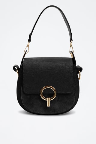 Borsa a mano in pelle - Nero