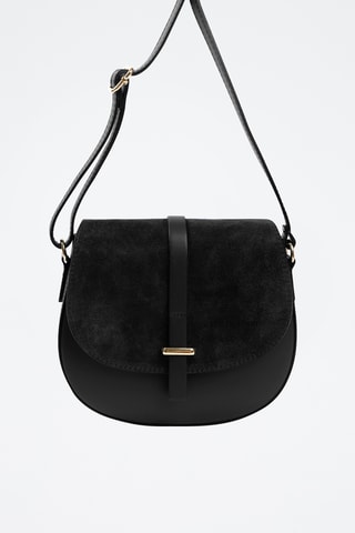 Sac bandoulière en cuir Corsalone - Noir