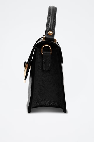 Borsa a mano in pelle - Nero