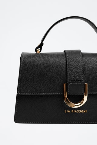 Borsa a mano in pelle - Nero