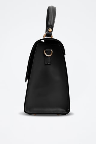 Borsa a mano in pelle - Nero