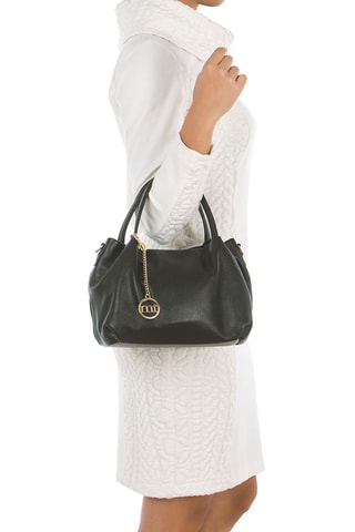 Borsa a mano in pelle - Nero