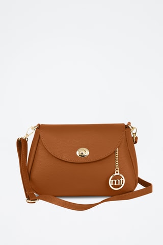 Borsa a tracolla in pelle Evaristo - Marrone