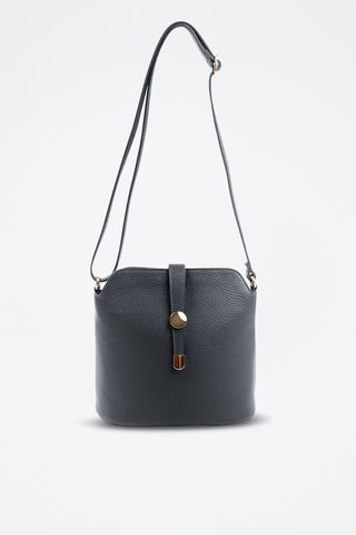 Sac bandoulière en cuir Cerfone - Noir