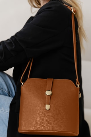 Sac bandoulière en cuir Cerfone - Marron