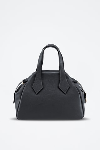 Borsa a mano in pelle Venosta - Nero