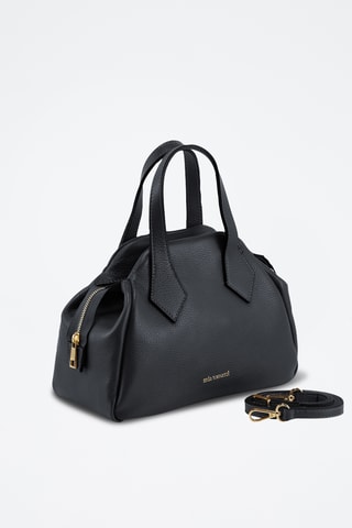 Borsa a mano in pelle Venosta - Nero