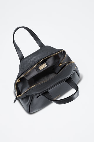 Borsa a mano in pelle Venosta - Nero