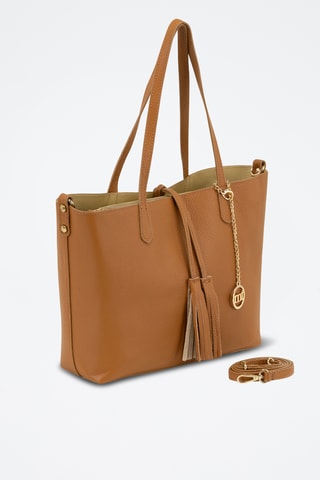 Borsa a spalla in pelle Venosta - Marrone