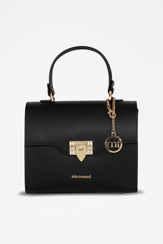 Borsa a mano in pelle Cignoli - Nero