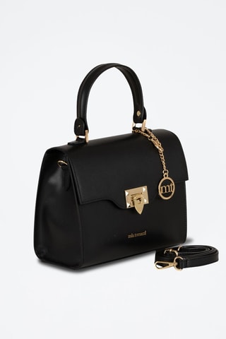 Borsa a mano in pelle Cignoli - Nero
