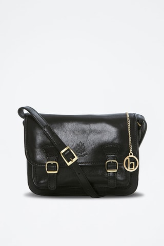 Sac bandoulière en cuir Natisone - Noir