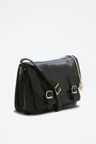 Sac bandoulière en cuir Natisone - Noir