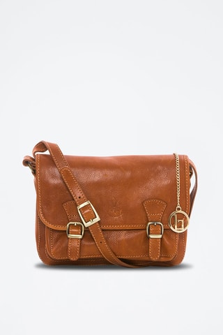Sac bandoulière en cuir Natisone - Marron