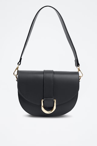 Borsa a spalla in pelle - Nero