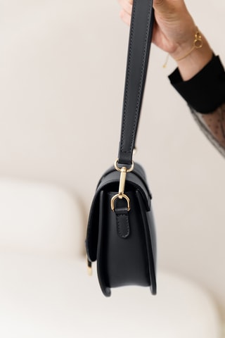 Borsa a spalla in pelle - Nero