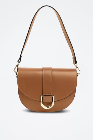 Borsa a spalla in pelle - Marrone
