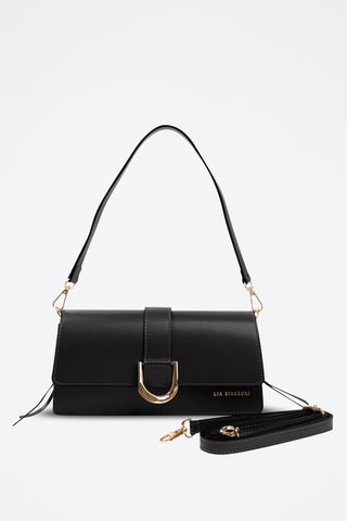 Borsa a spalla in pelle - Nero