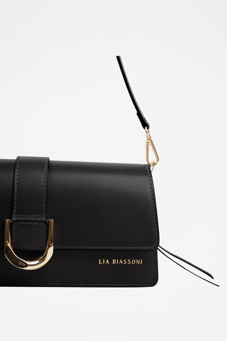 Borsa a spalla in pelle - Nero