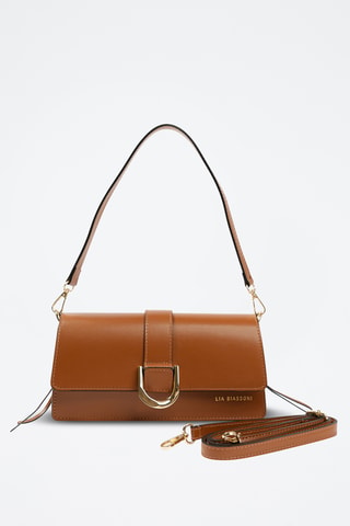 Borsa a spalla in pelle - Marrone