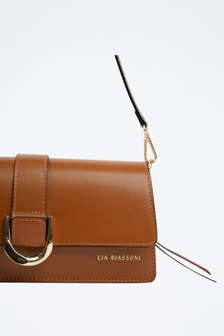 Borsa a spalla in pelle - Marrone