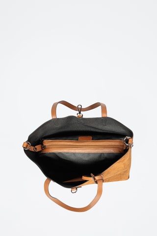 Borsa a spalla in pelle Venosta - Marrone