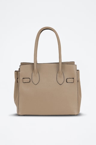 Borsa a mano in pelle Fraccaroli - Taupe