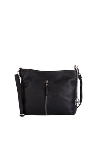 Borsa a tracolla in pelle Alerami - Nero