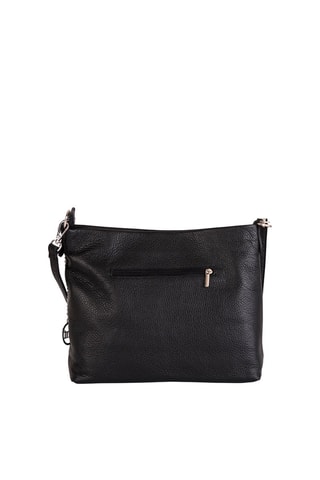 Borsa a tracolla in pelle Alerami - Nero
