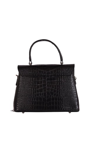 Borsa a mano in pelle Tintoretto - Nero