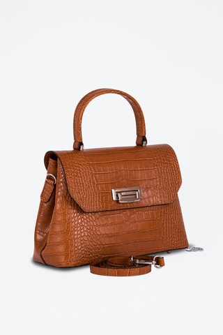 Borsa a mano in pelle Tintoretto - Marrone