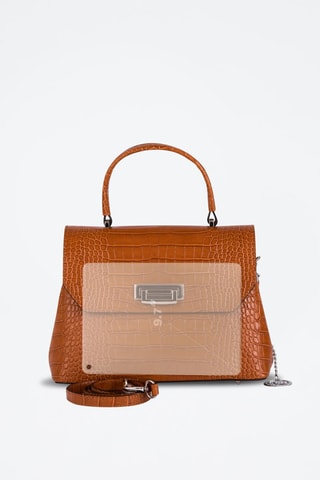 Borsa a mano in pelle Tintoretto - Marrone