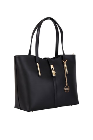 Shopping bag in pelle Como - Nero